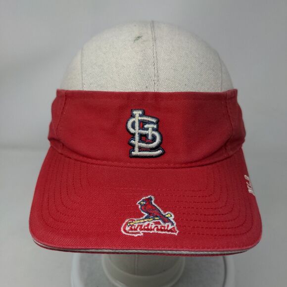 St. Louis Cardinals Puma Strapback Sun Visor Cap Hat Red OSFA Embroidered Logo - Picture 2 of 8